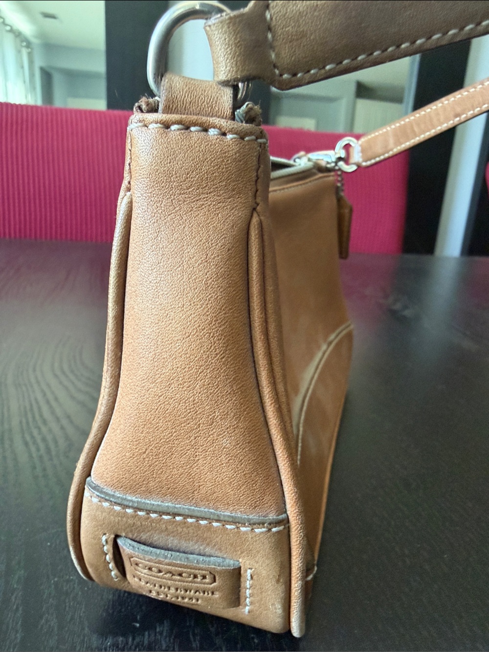 Coach Tan Leather Mini Shoulder Bag - Picture 4 of 6